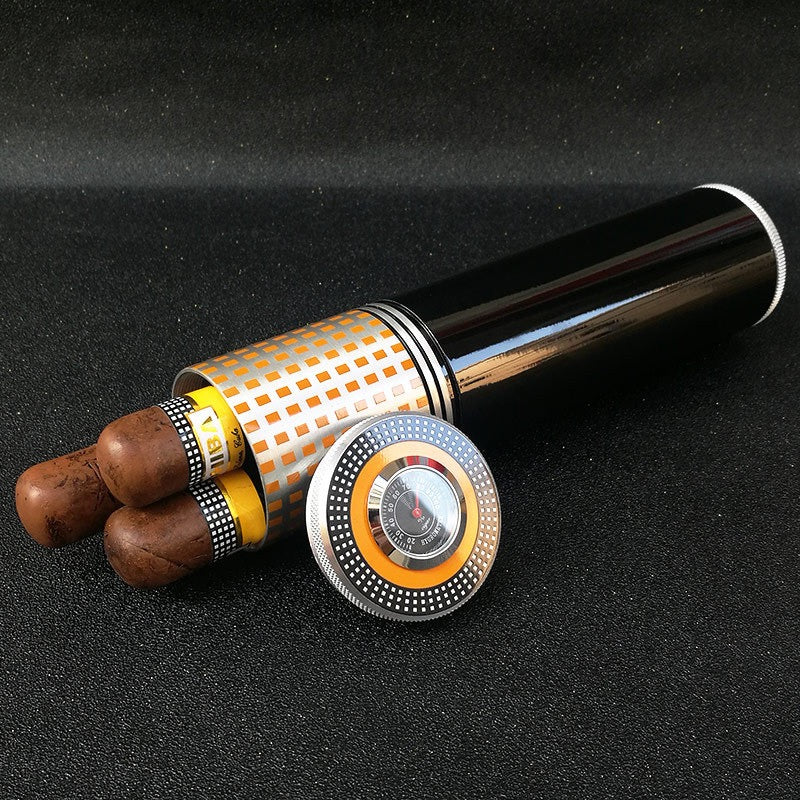 304 stainless steel cigar humidifier, with built-in humidifier, waterproof and moisture-proof.